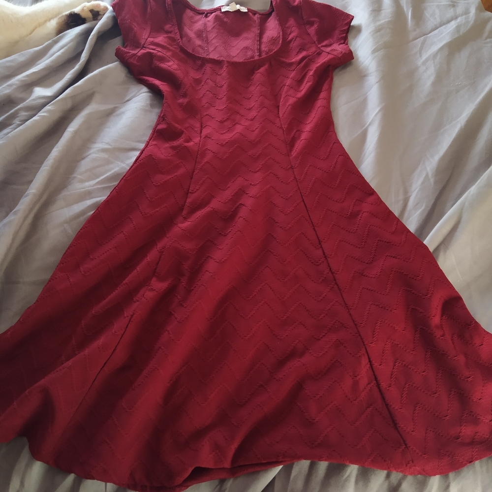 wine color dress